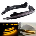 2Stk Für Audi A6 C7 4G RS6 2013-2018 Spiegelblinker Außenspiegel Blinker Schwarz