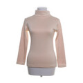 Rollkragenpullover, Größe: XS/S, Beige, Einfarbig, Damen #ojB