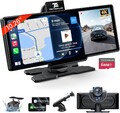 TECXERL 10,26 Zoll Wireless Carplay & Android Auto, Apple Car Play Display 4K