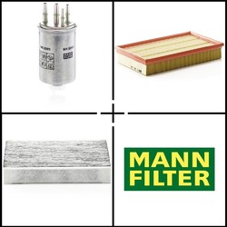 Mann-Filter Filterset, Inspektionspaket passend für Jaguar S-TYPE II XF I XJ
