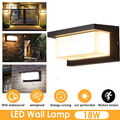LED Außenleuchte Wandleuchte Anthrazit Sensor Außenlampe 18W Mit Bewegungsmelder