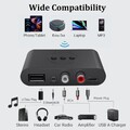 Bluetooth Transmitter Empfänger Sender Audio Adapter Wireless Aux NFC TV RCA USB