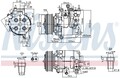 NISSENS 890167 Kompressor, Klimaanlage für Honda