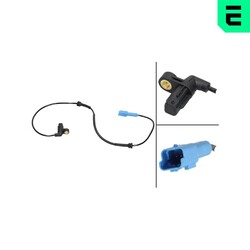 ABS Sensor Raddrehzahl OPTIMAL 06-S116 für 2A 206 PEUGEOT 2E SW CC 2D Van 16V