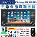 DAB+ Android CarPlay Autoradio Navi DVR GPS Für Porsche Cayenne 9PA 2005-2009