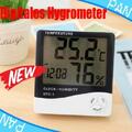LCD Wetterstation Funk Hygrometer Thermometer mit Uhr Datum Luftfeuchtigkeit