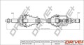 Dr!ve+ Antriebswelle DP2110.10.1001 M20x1.5 für RENAULT MEGANE 3 BZ0 SCÉNIC JZ0