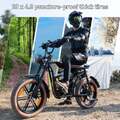 250W E-MountainBike 20" Fat Tires E-Bike 48V 15Ah Elektrofahrrad EVERCROSS EK30