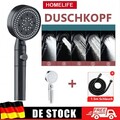 Handbrause Wasserspar Energiefilter Duschkopf Filtration 5Modi Mit Schlauch