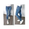 Herrlicher Jeans Piper Slim Super Stretch Fit Hüfthose Top 27 32 Blau S 36 Low 