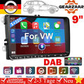Carplay Android 12 Autoradio DAB+ GPS NAVI RDS Für VW GOLF 5 6 Touran Polo Caddy