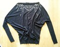 ORSAY Fledermaus Pullover S 36 Schmucksteine Viskose