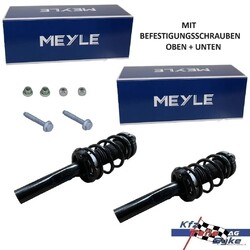 2x MEYLE STOSSDÄMPFER MIT FEDERN VORNE KOMPLETT VORMONTIERT MIT SCHRAUBENSATZ