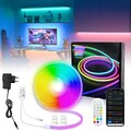 2-10M Neon LED Streifen Außen 3535 Dimmbar Strip Flex Schlauch Stripe RGBIC
