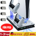 PS5 Controller Ladestation Vertical Stand mit Lüfter für PS5/PS5 Digital Editio
