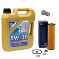 Motoröl Ölfilter SH4030P 5W30 5 Liter + Ölablassschraube für Mercedes W204 B906