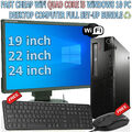 SCHNELL GÜNSTIG WiFi QUAD CORE i5 WINDOWS 10 PC DESKTOP COMPUTER VOLL SETUP BÜNDEL