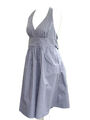 Schickes Kleid Gr. 40 grau Neckholder Marke Zero Neckholderkleid