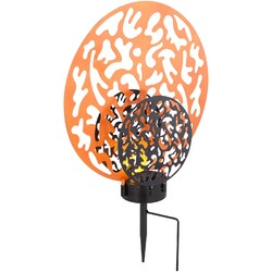 LUXUS SOLARLEUCHTE AUßENLEUCHTE GARTENLEUCHTE RUND SOLARLAMPE GOLD LED 77636788