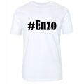T-Shirt #Enzo Hashtag Raute für Damen Herren und Kinder