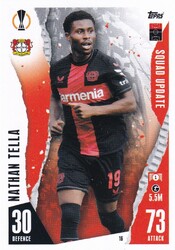 Topps Match Attax Champions League Extra 23/24 Squad Update 16 Nathan Tella