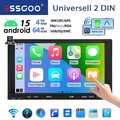 Carplay Android 15 4+64GB 7 Zoll Autoradio GPS Navi SWC Android Auto USB FM KAM+