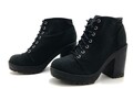Divided Damen Stiefel Gr. 41 Stiefelette Schnürboots Halbstiefel Komfort Schwarz