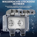 IP66 Steckdosen Aufputz Wandsteckdose Gartensteckdose Außensteckdose Outdoor APV