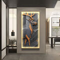 LED 3D Hirsch Wandkunst Rahmen 50 * 100 cm Zuhause, Büro, Hotel Wanddekoration