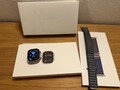 Apple Watch Ultra 2 49mm Titangehäuse mit Alpine Loop - Blau, M/L 