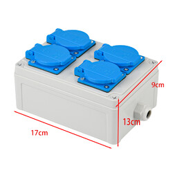 BAUSTROMVERTEILER WANDVERTEILER KOMPLETT VERDRAHTET 32A 16A 230V MIT CEE DOSE～