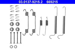 ATE 03.0137-9215.2 ZUBEHÖRSATZ, BREMSBACKEN HINTERACHSE FÜR OPEL VAUXHALL