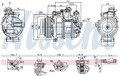 Kompressor Klimaanlage ** FIRST FIT ** NISSENS 890919 für MERCEDES KLASSE W213 5