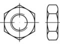 ISO 8675 A 2 Niedrige Sechskantmuttern mit Fasen und metrischem Feingewinde