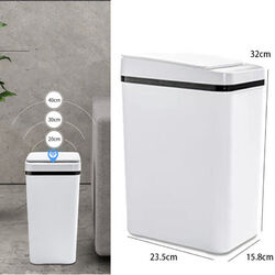 Automatik Abfalleimer 12L Mülleimer mit Sensor Papierkorb Wandmontiert Freistand