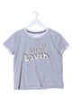 TOMMY HILFIGER T-Shirt Damen Shirt Gr. DE 38 blau-schwarz-bronzefarben
