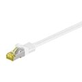 Goobay 10m RJ45 Patchkabel CAT 6A S/FTP (PiMF), 500 MHz, mit CAT 7 Rohkabel, wei