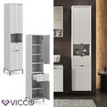 Hochschrank Eliza Weiß 40 x 190 cm mit 2 Türen und Schublade Vicco