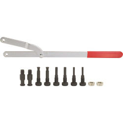KS TOOLS Universal Riemenscheiben-Gegenhalter-Satz, 11-tlg.