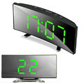 LED Wecker Digital Alarm Wecker Funk Temperatur Schlummerfunktion USB Tischuhr.