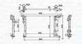 MAGNETI MARELLI 350213203300 Kühler Wasserkühler Motorkühler