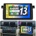 2+64G 9" Car Android 13 Stereo Radio Carplay GPS Sat Wifi BT Für BMW 3er E46 318