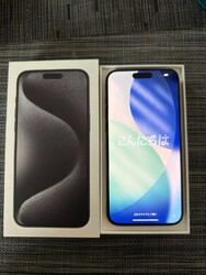 Apple iPhone 15 Pro Max - 256GB - Titan Schwarz - Neue Batterie!