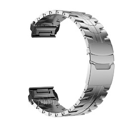 Quickfit Titan Metall Armband für Garmin Fenix 8 E 7 7X 6 6X Pro 5 5X Plus 3 HR