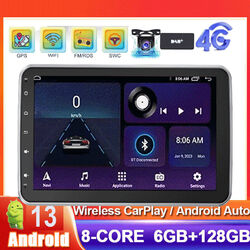 6+128G Android 14 Carplay Autoradio 1 DIN 360° DAB AHD Drehbar Bildschirm 8 Kern