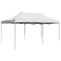 Profi-Partyzelt Faltbar 3 x 6 m Stahl Weiß
