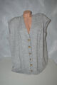 Neuwertige warme Strickweste in grau grey mit Zopfmuster, Gr. 2XL 3XL