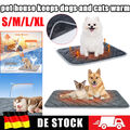 Selbstwärmende Thermal Decke für Haustier Hunde&Katzen Soft Rutschfest Heizmatte