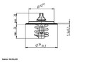 BorgWarner (Wahler) Thermostat, Kühlmittel 410396.82D für AUDI SEAT