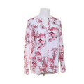 Eterna, Bluse, Größe: 38, Weiß/Rot/Mehrfarbig, Baumwolle/Lyocell, Blumen #5fW